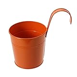 ReFaXi　ガーデニング　プランター 植木鉢 壁掛けフラワーポット 家庭菜園・ベランダ菜園用 (オレンジ)