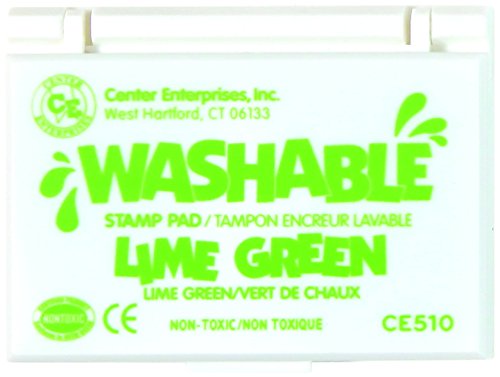 Center Enterprise CE510 Washable Stamp Pad, Lime Green