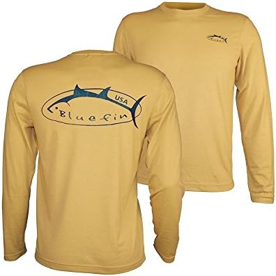 Bluefin Technical Tee Logo Long Sleeve Shirt - Yellow - Medium