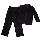 Crivelli 3-Button Basic Black Suit