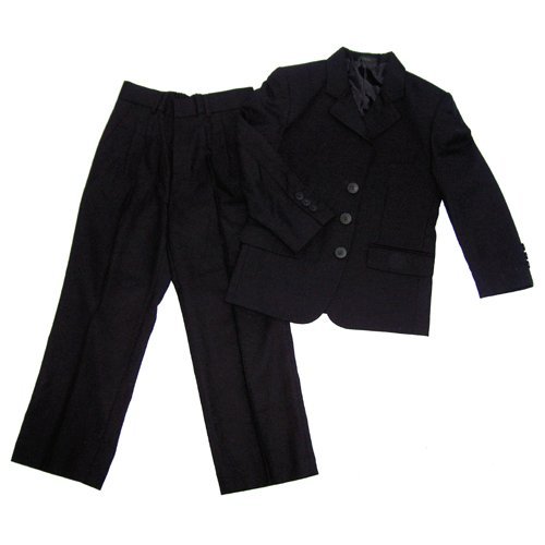 Crivelli 3-Button Basic Black Suit