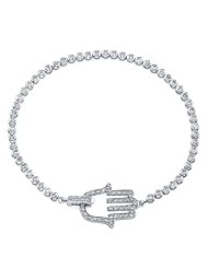 Victoria Kay 14k White Gold Diamond Hamsa Bracelet (1.00cttw, IJ, I1-I2)