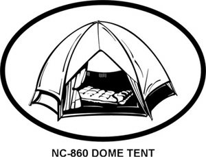 DOME TENT Personalized Sticker