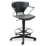 Hon G43H11Y Lab/Task Stool, with Arms, 26-1/2 in.x26-1/2 in.x46 in., Lava