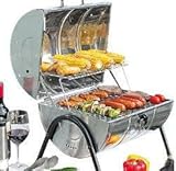 Produkt-Bild: tragbarer EDELSTAHL Tischgrill Holzkohlegrill