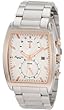 Kenneth Cole #KC9024 Men's Stainless Steel Rose Gold Tone Trim Chronograph Dress Watch