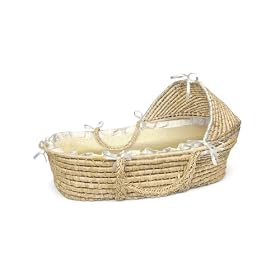 Badger Basket Natural Moses Basket with Hood