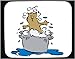 Mouse Pad with bath, cat, tub, bubble, soap, pet