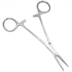 Forceps Standard Tool Clamp Needle Tweezers 5"