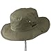 Extra Big Size Brushed Twill Aussie Hats - Olive (For Big Head)