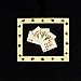 Framed Royal Flush Cards Wall Decor-hearts