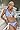 peri/white Stripe