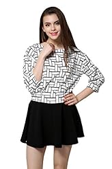 Plaid Print Cotton Illusion Mini Dress 