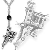 "UL 17 Ink" Pendant Necklace with Tattoo Gun