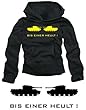 Bis einer heult ! Kapuzensweatshirt schwarz / gelb