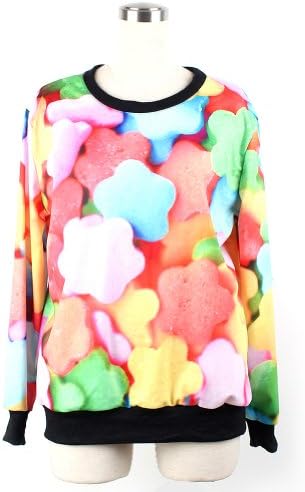 Ideasuke Funny Gummy Long Sleeves Sexy Pullover Sweatshirts