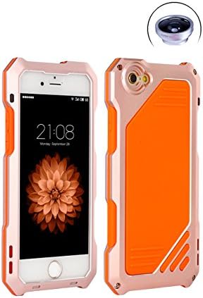iPhone 6/6S 4.7 Lens Case, VAE12 Dustproof Shockproof Waterproof Anti Drop [Aluminum + PC] Material Rose Gold / Black