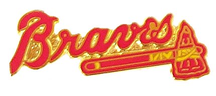 Atlanta Braves Logo Pin