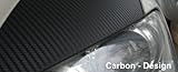 Lack Schutz Folie Meterware 1220mm breit schwarz (Carbonfolie)