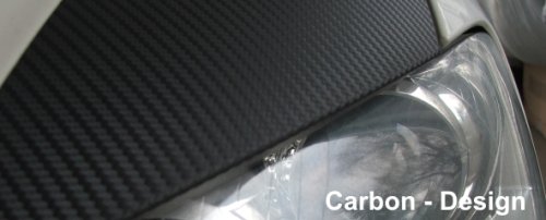 Lack Schutz Folie Meterware 1220mm breit schwarz (Carbonfolie)