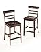 24in Bar Stool with Back - Coffee