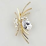 Swarovski Crystal April Birthstone Flower Brooches & Pins