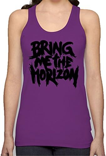 Bring Me the Horizon Tees McEvain A0065 Womens Longer Length Fitted Tank Tops Purple XL
