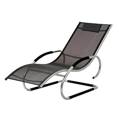 Siena Garden 104898 Swingliege Adria, silber schwarz L 152 x B 63 x H 82 cm