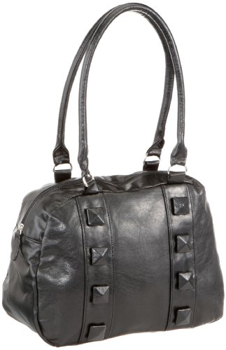 Contempo Tasche 937271041, Damen Umh&auml;ngetasche, schwarz, (schwarz-04), 36x35x3
