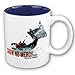 Whale Wars Show No Mercy Two Tone Mug - White/ Blue