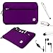 Neoprene Professional Executive Deluxe Business Office Sleeve Cover with Extra Pocket For DROID XYBOARD 10.1 by Motorola Tablet & Motorola DROID XYBOARD 10.1 with WiFi Tablet & Motorola XOOM & Motorola XOOM Family Edition Tablet + Includes a Crystal Clear High Quality HD Noise Filter Ear buds Earphones Headphones With Mic ( 3.5mm Jack ) + Includes a Professor Pen 3 in 1 Red Laser Pointer / LED White Light / Stylus / White Pen