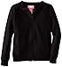 Dream Star Girls' Bomber Style Sweatshirt with Lace Overlay