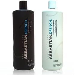 Sebastian Drench Moisturizing Shampoo & Conditioner Liter set (33.8 oz)
