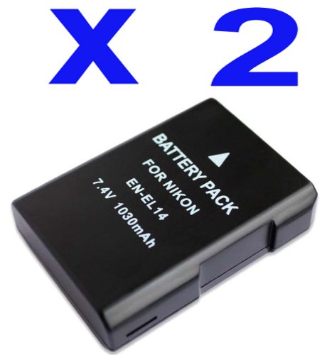 for Nikon EN-EL14 Rechargeable Li-Ion Battery DSLR