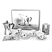Bialetti 3 Cup Moka Express Coffee Gift Set, Service for 4