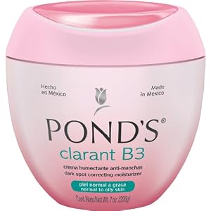 Pond's Ponds Clarant B3 Anti-Dark Moisturizing Cream, For Normal to Oily Skin, 7oz Jars (Pack of 2)