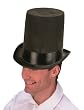 Black Stove Pipe Hat - Adult Std.