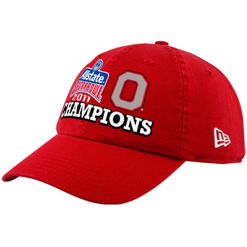 New Era Ohio State Buckeyes Scarlet 2011 Sugar Bowl Champions Adjustable Hat ()