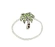 Toe Ring - T43 - Crystal Illusion ~ Palm Tree