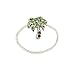 Toe Ring - T43 - Crystal Illusion ~ Palm Tree