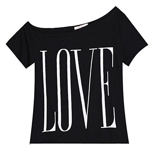 eshion Lady Women Letter Printed Backless Spaghetti Straps Crop Tops