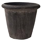 軽量コンクリート製植木鉢 フォリオ リムス ブラックウォシュ 33cm