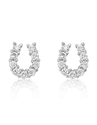 Sterling Silver Lucky Horseshoe Earrings