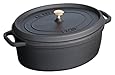Staub 5 Quart Oval Cocotte, Black