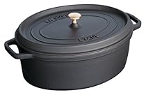 Staub 5 Quart Oval Cocotte, Black