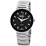 Breda Mens 8113_blk Luke Sleek Metal Band Watc