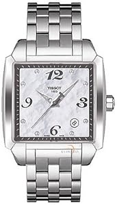 Mens Watch Tissot T0055101111700 Quadrato Stainless Steel Case and Bracelet Quad Mens Watch Tissot