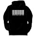 Bodybuilding BARCODE / BAR CODE Sports Mens Hoodie (Black, Sizes X-Small - XXX-Large)