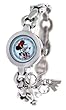 Disney Women's 41646 Minnie Mouse White Metal Strap with Charm Watch