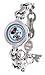 Disney Women's 41646 Minnie Mouse White Metal Strap with Charm Watch